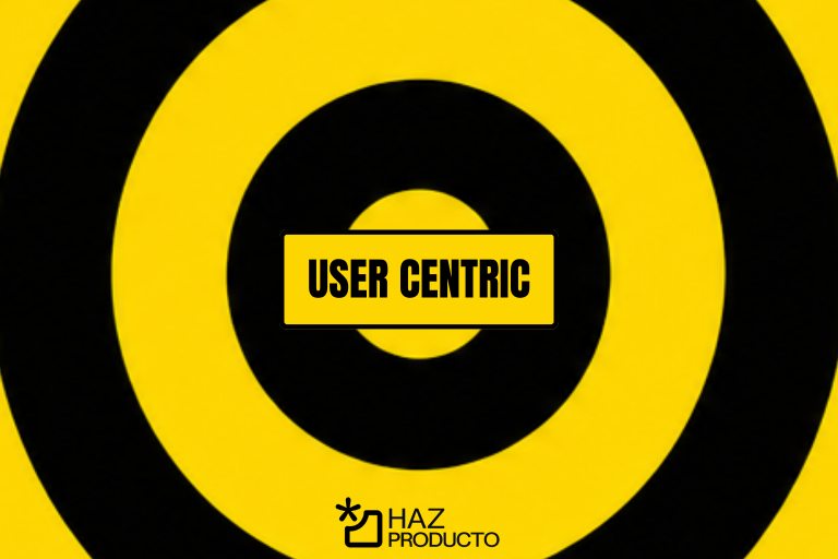 muestra diana con la palabra user centric en el centro